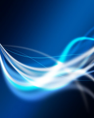 幻想的な光のラインイメージ