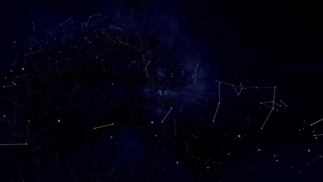 USK Constellation of the universe 01 blue
