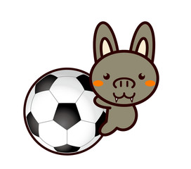 サッカーと動物シリーズ