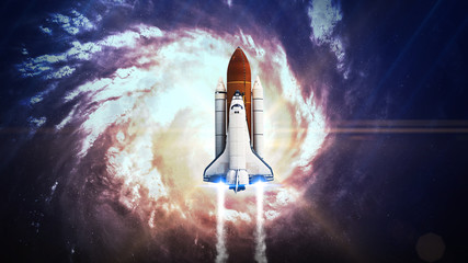 Universe scene with planets, stars and galaxies in outer space showing the beauty of space...
