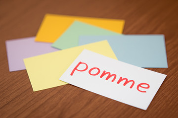 French; Learning New Language with the Flaish Card (Translation;