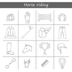 Horse riding objects