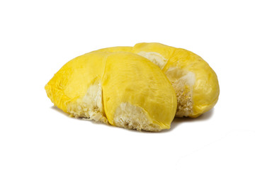 Durian isolated on white background.