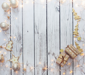 Christmas background frame