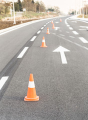 road construction cones