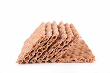 crispbread isolated on white