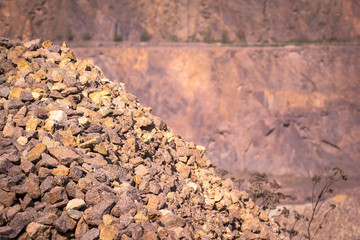Open Pit Mine for Porphyry (Quarz Porphyr).
