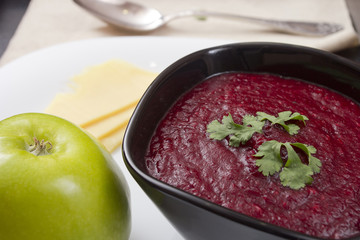 Soup pureed beets