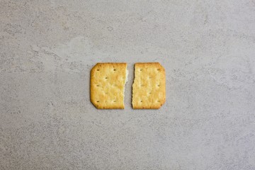 Tasty biscuits isolated on tile surface background - Biscuit Texture Closeup Details
