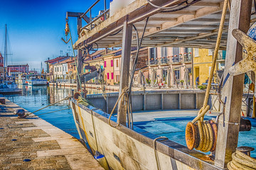boats on Italian Canal Port