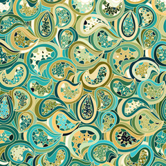 Vector floral background of drawn lines