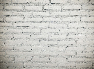 White brick wall closeup texture