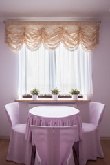 Feminine living room design