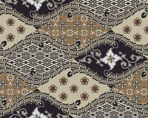 Javanese Batik Seamless Pattern - Set B1