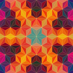 Fototapeta na wymiar Colorful Triangle Pattern