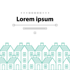 Real estate. Report cover. Invitation template.