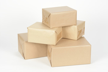 Cajas cerrada lista para envío