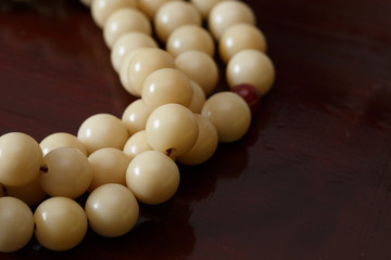 A bunch of Tridacna beads