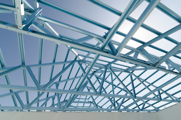 Structure of steel roof