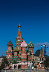 Fototapeta na wymiar Moscow,Russia,Red square,view of St. Basil's Cathedral