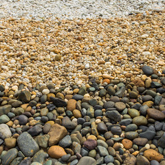 Sea pebble background