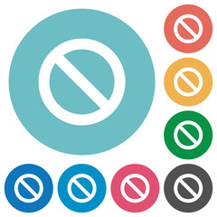 Fototapeta premium Flat blocked icons