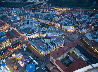 Blick auf Jena zur Adventszeit