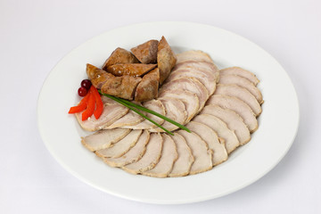 homemade sausages and cold cuts
