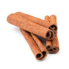 cinnamon stick spice isolated on white background closeup