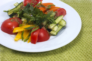 fresh vegetable salad