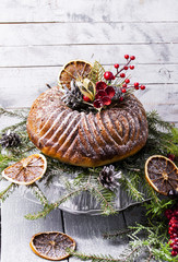 Christmas Zebra cake