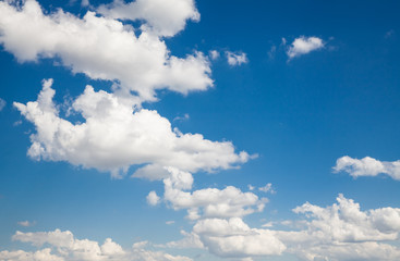 blue sky with cloud closeup