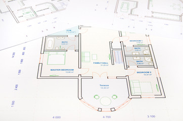 Architecture plan house of blueprints
