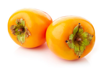 fresh ripe persimmons
