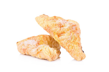 Puff pastry isolate on white