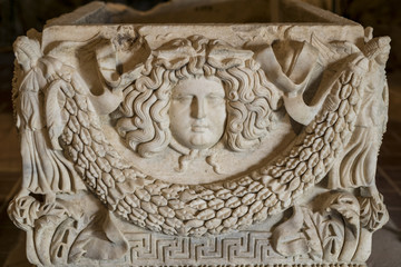 Roman Sarcophagus in Pamukkale, Turkey
