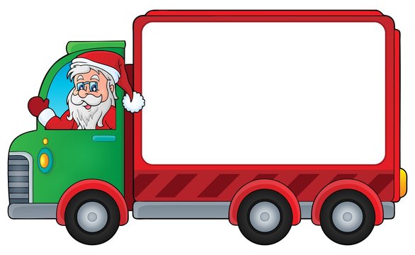 Christmas theme delivery car image 3