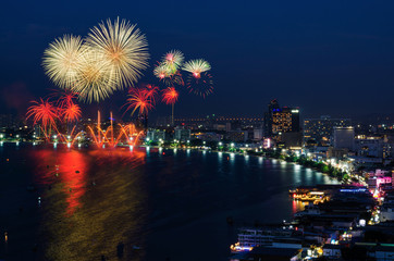 Fototapeta premium Pattaya firework 2015