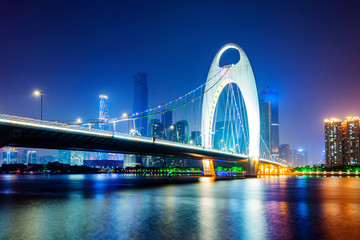 China's Financial District, Guangzhou Pearl River Bridge