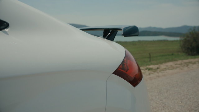 Back of the sports car