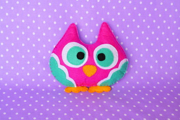 Felt owl handmade 