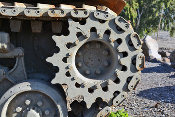 Steel wheel of tank