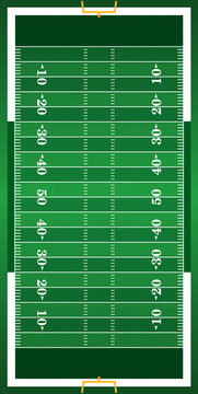 Textured Grass Vertical American Football Field