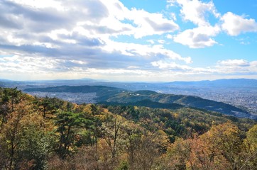 京都　大文字山山頂からの景色
