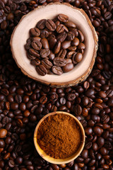 Coffee beans, close up