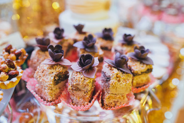 Buffet table with decor