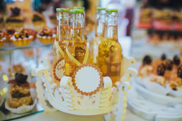 Buffet table with decor