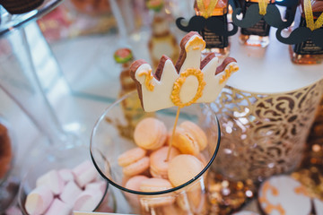 Buffet table with decor