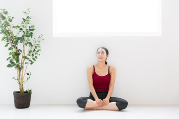 portrait of sporty asian woman