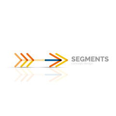 Arrow icon vector logo. Company branding element